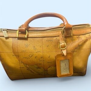 Alviero Martini Map Boston Bag
